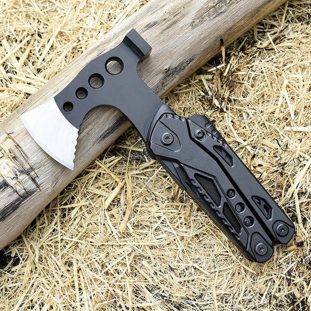 Multifunctional Camping Axe Pliers Outdoor Fire-making Tool