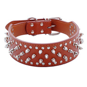 Bullet Nail Pet Medium And Large Rivet Dog Collar