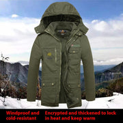 Windproof And Cold-resistant Ultra-fine-meshed Thickening Velvet Lining Cotton-padded Jacket