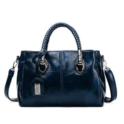 Women Vintage Oil Wax leather luxury handbags