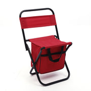 Portable Folding Chair Multifunctional Fishing Ice Pack Stool Camping Folding Stool Can Back Arm Chair