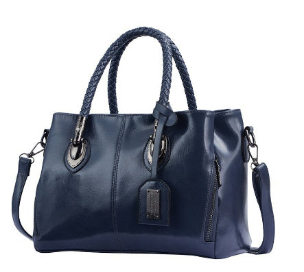 Women Vintage Oil Wax leather luxury handbags