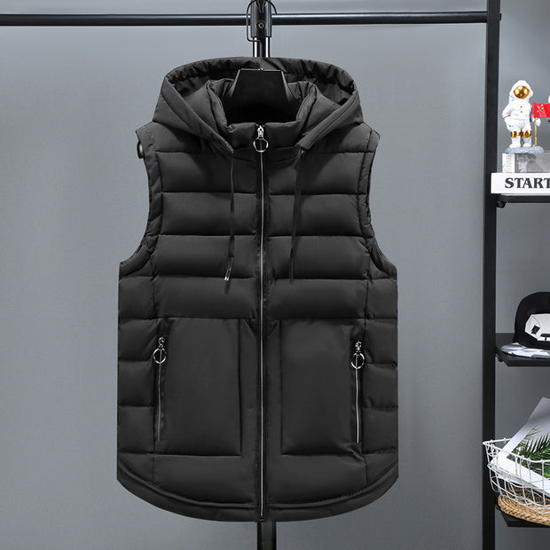 Men's Autumn And Winter Thickened Cotton Padded Vest