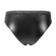 Men's Close-fitting Matte Leather Briefs