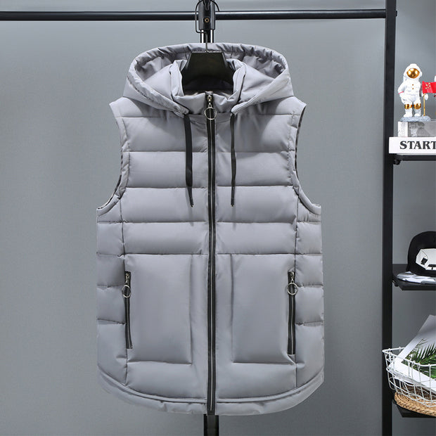 Men's Autumn And Winter Thickened Cotton Padded Vest