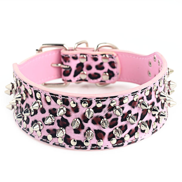 Bullet Nail Pet Medium And Large Rivet Dog Collar