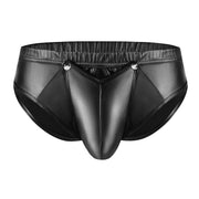 Men's Close-fitting Matte Leather Briefs