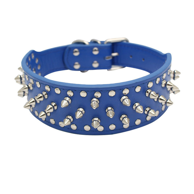 Bullet Nail Pet Medium And Large Rivet Dog Collar