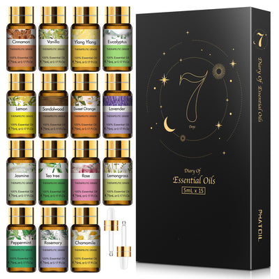 Pure Essential Oils 15pcs Gift Set Natural Plant Aroma