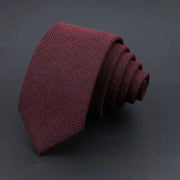 Thickened Sanded Fabric Hand Hit Men's Business Fashion Striped Solid Color Tie Cotton Formal Wear