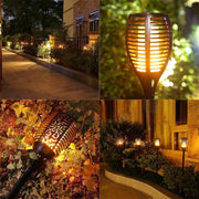 Waterproof Led Solar Garden Light Flickering Flame Torches Lamp