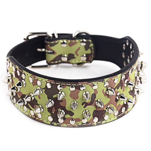 Bullet Nail Pet Medium And Large Rivet Dog Collar