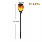 Waterproof Led Solar Garden Light Flickering Flame Torches Lamp